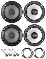 (3-Door) Kenwood 6.5" Door+Panel Speaker Replacement for 02-05 Honda Civic Si