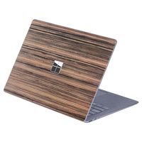 MasiBloom 1 PCS Anti-Scratch Vinyl Decal Sticker Laptop Cover Skin for 13" 13.5 inch Microsoft Surface Laptop 3 & 2 & 1 (2019/18/17 Released), Not Compatible with Surface Book (Wood- Brown Lines)