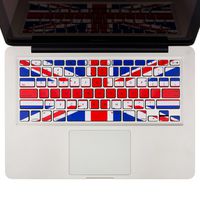 Kuzy - Stickers UK Great British Flag Keyboard Skin for MacBook Pro 13" 15" 17" (with or w/Out Retina Display) and MacBook Air 13-inch Stickers - UK Great British/England