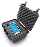 CASEMATIX Waterproof Card Reader Case Compatible with Square Terminal Reader and Square Terminal Printer Paper in Custom Foam - Includes CASE ONLY