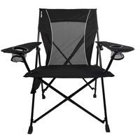 Kijaro Dual Lock Portable Camping and Sports Chair, Vik Black