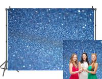 RUINI Light Blue Spots Photography Backdrop (Not Glitter) Baby Photo Background Banner 7x5FT
