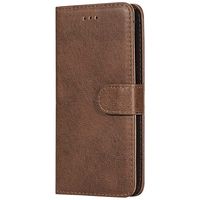 Bear Village Case Compatible with Huawei P10 Lite, Leather Cover with Credit Card Slot, Full Body Protective Flip Case for Huawei P10 Lite, Brown