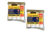 Purdy Dove Cover Paint Roller Cover (9 x 3/8 inch, White, 2 x Set of 4)