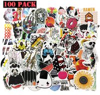 Ehope Graffiti Stickers Cute Cartoon Laptop Stickers Decals for Cars Vinyl Stickers Motorcycle Portable Luggages Ipad Laptops Waterproof Graffiti Decals (100Pcs/Pack)