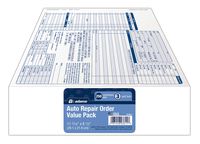 Adams Garage Repair Order Forms, 8.5 x 11 Inch, 3 Parts, 250-Count, White and Canary and White Tag (GT3811)
