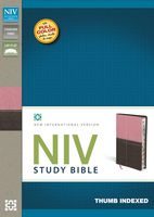 NIVStudy Bible-Berry Cream/Chocolate Duotone Index