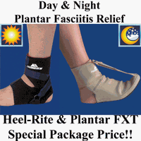 Plantar Fasciitis Kit, HeelRite Sm/Med Men's 6-9, Women's 6-10, FXT Medium:Mens Size 8-10 Womens Size 10-11