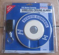 PIR Motion Sensing Wireless Ceiling Alarm; Remote Control; HomeWatch Security
