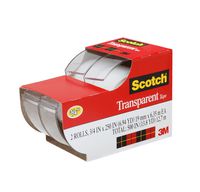 Scotch Transparent Tape, Standard Width, Engineered for Office and Home Use, Glossy Finish, 3/4 x 250 Inches, 2 Rolls (2157SS)