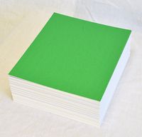 topseller100, Pack of 50 sheets 8x10 UNCUT matboard / mat boards (Green)