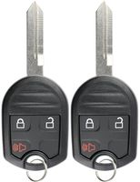 KeylessOption Keyless Entry Remote Control Uncut Blank Car Ignition Key Fob Replacement for CWTWB1U793 (Pack of 2)