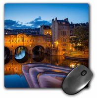 3dRose Pulteney Bridge Over River Avon, Somerset, England, Mouse Pad, 8" by 8" (mp_228038_1)