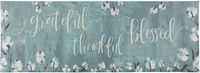 20"x55" Oversized Cushioned Anti-Fatigue Kitchen Runner Mat (Grateful Thankful Bless)