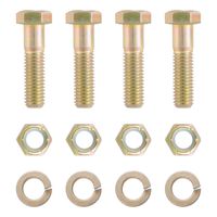 CURT 48330 Pintle Hitch Mount Hardware Kit, 4 Bolts, Yellow Zinc