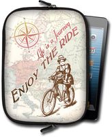 AngelStar 13742 Life is a Journey Vintage Artwork Small Tablet/Ipad Case, Mini