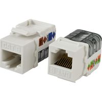 COMCABLES Cat6 Jack, white CN-C6C-WHT