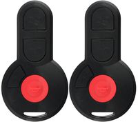 KeylessOption Keyless Entry Remote Control Car Key Fob Replacement for VW M3GHU01WT (Pack of 2)