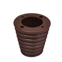 Myard MP UW38H4-DBR Umbrella Cone Wedge for Patio Table Hole Opening or Base 1.8 to 2.4 Inch, Umbrella Pole Diameter 1 1/2 (38mm, Dark Brown)