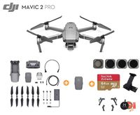 DJI Mavic 2 Pro Drone Quadcopter with Extra Battery, Ultimate Bundle, with 64GB SD Card, Filter Set (CPL ND8 ND16 ND32), Landing Gear, Landing Pad and Backpack