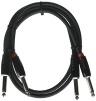 Roland 3ft Interconnect Cable, Dual 1/4"-1/4", Black series (RCC-3-2814)