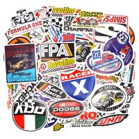 Racing Car Nascar 100pcs(2x50) Sticker Pack, Vinyl Stickers Decals for Graffiti Laptop Vinyl Guitar Bumper Luggage Hemlet Skateboard Car Bicycle Motorcycle Waterproof