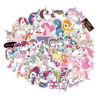 100pcs Cartoon Unicorn My Little Pony for Laptop Stickers Motorcycle Bicycle Skateboard Luggage Decal Graffiti Patches Waterproof Stickers for [No-Duplicate Sticker Pack]