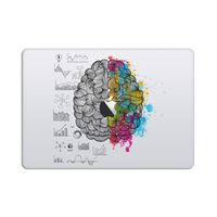 Artsybb Left and Right Brain Removable Vinyl Decal Sticker Skin for Apple MacBook Air Pro 13" 15" Mac Retina Laptop (MacBook Pro 13" (2016-2018), Left Right Brain #3)