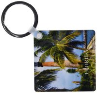 3dRose 1831 Cape Florida Lighthouse - Key Chains, 2.25 x 4.5 inches, set of 4 (kc_80776_2)