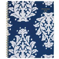 AT-A-GLANCE Weekly / Monthly Planner, January 2018 - December 2018, 8-1/2" x 11", Keira, Navy (1065-905-58)
