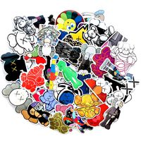 65 Pcs Fashion Brand KAWS Milo Stickers for Laptop Stickers Motorcycle Bicycle Skateboard Luggage Decal Graffiti Patches Stickers