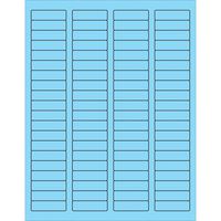Rectangle Laser Labels/Stickers, 1 3/4" x 1/2", Pastel Blue, (8000 Labels Per Case)