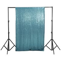 Teal PartyDelight Sequin Backdrop, Photography, Christmas Backdrop, 4Ft x 6Ft