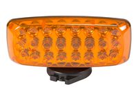 Amber LED Strobe Light w/Back & Base Magnetic Mount - 24 LEDs - 4AA Batteries - Strobe & Steady