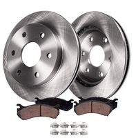 Detroit Axle - Front Brake Kit Rotors & Ceramic Pads w/Clips Hardware Kit Premium GRADE for 07-19 Escalade, ESV, Chevy Tahoe, GMC Yukon - [08-19 Sierra/Silverado 1500] - [07-13 Avalanche, EXT]