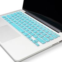 Kuzy Metallic Keyboard Cover for MacBook Pro and MacBook Air, Aqua (KZYKbScMulti131517MtAq)
