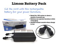Limoss Wireless Rechargeable Furniture Battery Pack for Power Reclining furniture