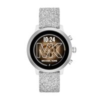 Michael Kors Access Women's MKGO Touchscreen Aluminum and Silicone Smartwatch, White with Swarvoski Crystals-MKT5094