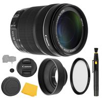 Canon EF-S 18-135mm f/3.5-5.6 IS STM Lens + UV Filter + Collapsible Rubber Lens Hood + Lens Cleaning Pen + Lens Cap Keeper + Cleaning Cloth - 18-135mm STM: International Version (No Warranty)