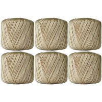 6 Ball Pack Threadart 100% Pure Cotton Crochet Thread - Size 10 - Color 16 - TAN -2 sizes 27 colors available