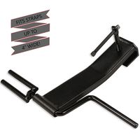 Cargo Tie-Downs Strap Winder, Black Powder Coated Steel, Roll-up Flatbed Trailer Winch Straps up to 4" Wide, Used in Trailers, Trucks, Warehouses, Docks, Vans