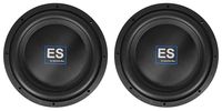 2 American Bass ES 1244 12" 1000w Shallow Slim Car Subwoofers 4-Ohm Subs ES1244