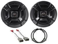 Front Polk Audio Speaker Replacement Kit+Harness for 2003-2007 Honda Accord