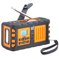 VonHaus Premium NOAA Weather Channel Radio w/Solar, Dynamo Hand Crank, USB & Mains Charging: Portable Weather Radio AM/FM, 7 Weather Service Channels, Emergency LED Flashlight & Cell Phone Charger