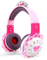 DURAGADGET Children's 'Princess' Tiara Headphones in Pink & Purple with Pretty Lace Detailing - Compatible with The Fuhu nabi 2S | Nabi ELEV-8 | Nabi JR | Nabi Nick JR | Nabi XD