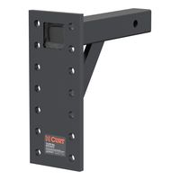 CURT 48341 Adjustable Pintle Hitch Mount, Fits 2-Inch Receiver, 10,000 lbs. GTW, 13-Inch Plate Height, 12-1/2-Inch Shank Length