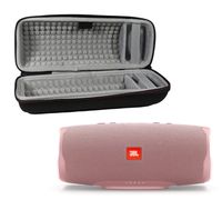 JBL Charge 4 Waterproof Wireless Bluetooth Speaker Bundle with Portable Hard Case - Pink