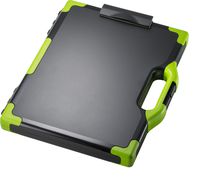 Officemate OIC Carry-All Clipboard Storage Box, Letter/Legal Size, Black & Green (83325)