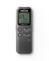 Philips DVT1110 Digital VoiceTracer Audio Recorder, Digital Notes Recording, 4 GB, PC Connection, Grey