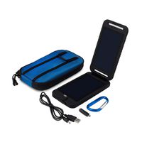 Powertraveller Solar Adventurer: Portable Lightweight Solar Charger With Integrated 3500mAh Battery Pack - USB Output, Clamshell Solar Panel, Internal Power Bank; Charger for Smartphones, Smartwatches, GPS, Action Cameras & More.